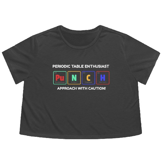 Periodic Table Enthusiast Flowy Cropped Tees