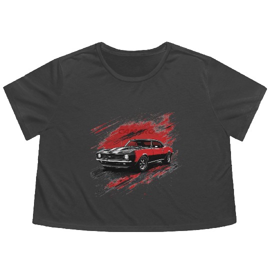 Camaro Flowy Cropped Tees
