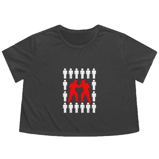 Krav Maga Israel Martial Arts Flowy Cropped Tees