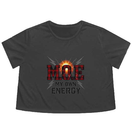 M.O.E. – My Own Energy (Plaid Voltage Edition) Flowy Cropped Tees