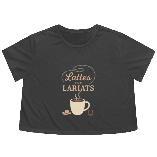 Soft Cowgirl Floral Rodeo Western Aesthetic Horse Flowy Cropped Tees