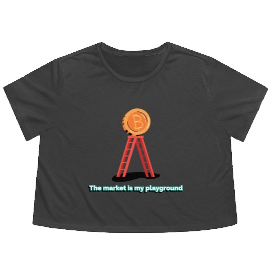 The Market Is My Playground – For the Fearless Inv Flowy Cropped Tees