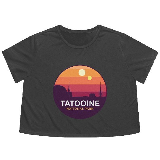 Tatooine National Park Flowy Cropped Tees