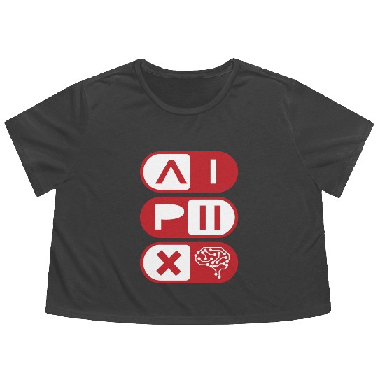 "AI Powered Flowy Cropped Tees – Futuristic Techwear for Code