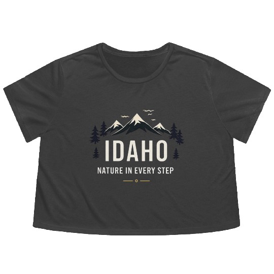 Idaho Nature In Every Step (2) Flowy Cropped Tees
