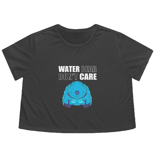 Tardigrade Science Biology Moss Pig Flowy Cropped Tees