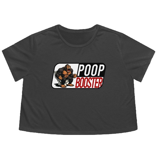Caffeine Poop Boost – Gym Gorilla Power Flowy Cropped Tees