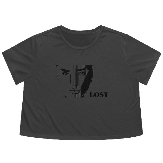Face's reactions. #1 "Lost" Flowy Cropped Tees
