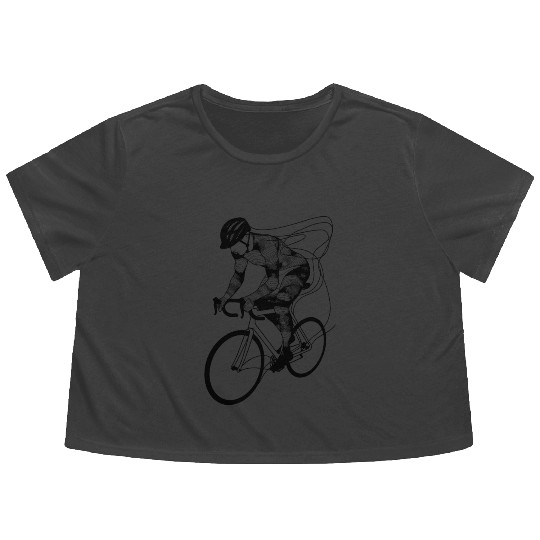 Cycling Boy Flowy Cropped Tees