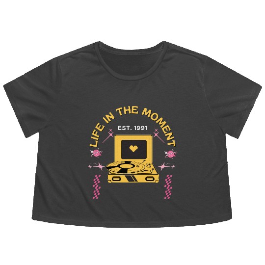 Live In The Moment Flowy Cropped Tees