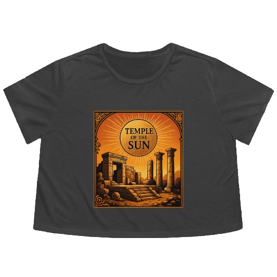 Temple of the Sun Flowy Cropped Tees