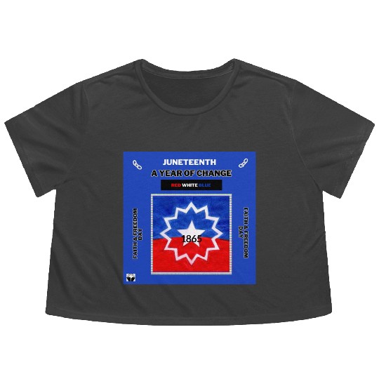 Juneteenth: An Official USA Holiday Flowy Cropped Tees