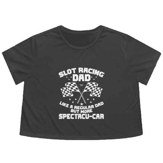 Slot Car Racing RC Car Drag Racing Flowy Cropped Tees