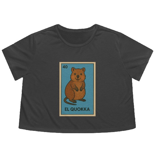 EL QUOKKA - THE QUOKKA - LA LOTERÍA Flowy Cropped Tees
