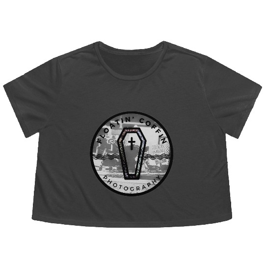 BlacknWhite Coffin Homeless Street Famiy Give Back Flowy Cropped Tees