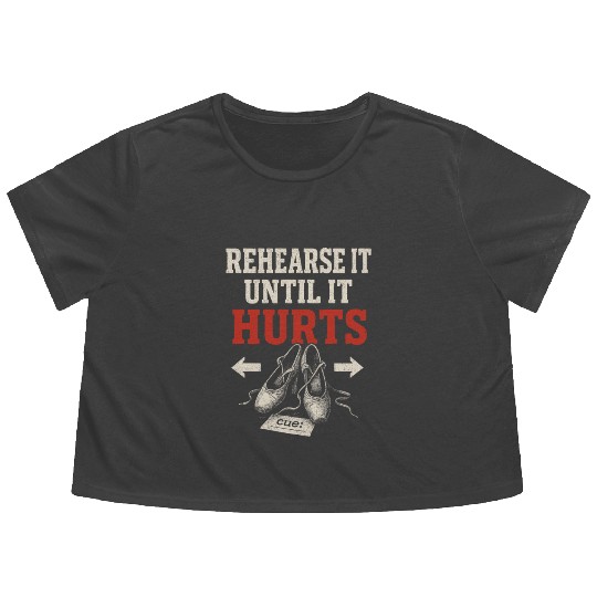 Theater Kid Drama Club Musical Theater Nerd Stage Flowy Cropped Tees