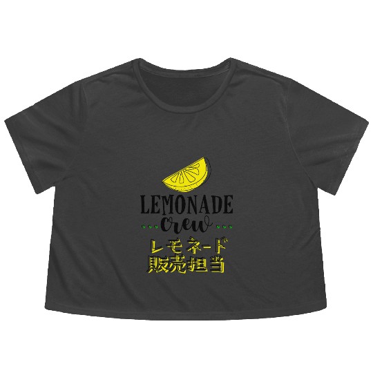 Lemonade Crew Retro Vintage Flowy Cropped Tees