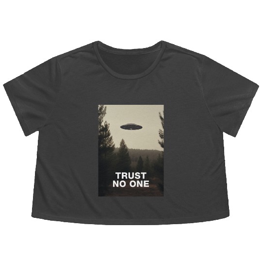 Trust No One/The X-Files poster, S01E24 1994 Flowy Cropped Tees
