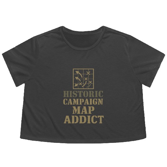 Military Historian Battlefield Research War Flowy Cropped Tees