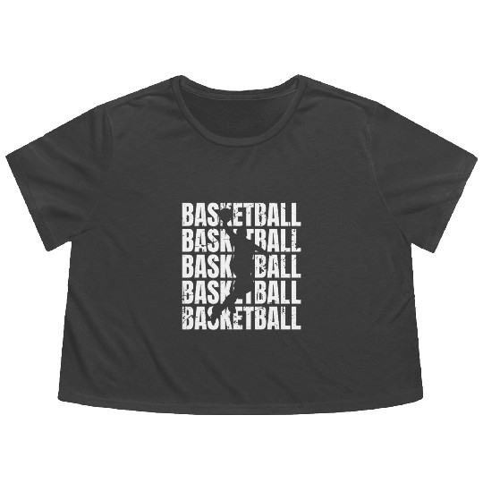 Basketball Flowy Cropped Tees