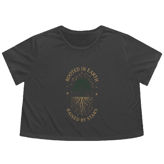 Pagan Pride Wiccan Lifestyle Earth Magic Witch Flowy Cropped Tees