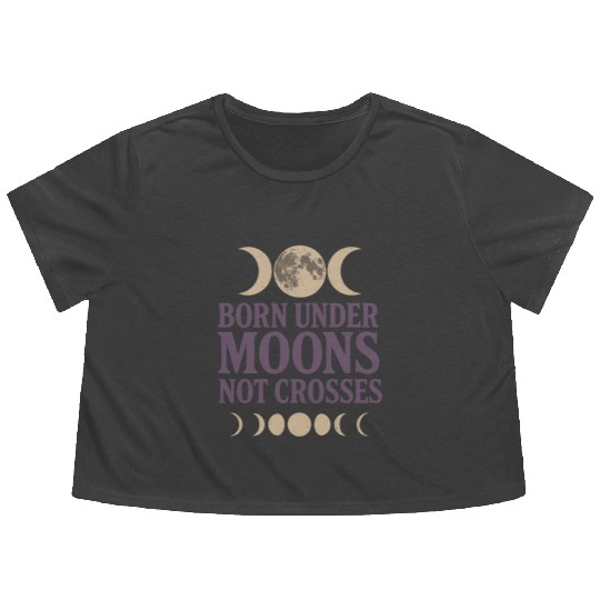 Pagan Pride Wiccan Lifestyle Earth Magic Witch Flowy Cropped Tees