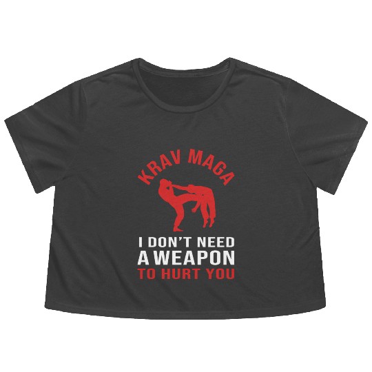Israel Martial Arts Krav Maga Flowy Cropped Tees