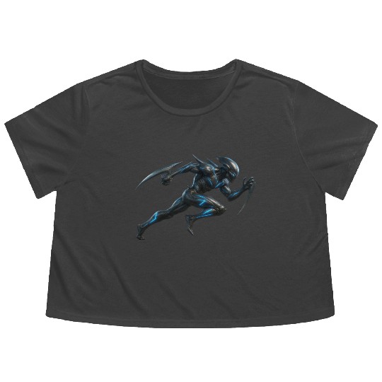 Velocity Alien (Speedster) hyper realistic Flowy Cropped Tees