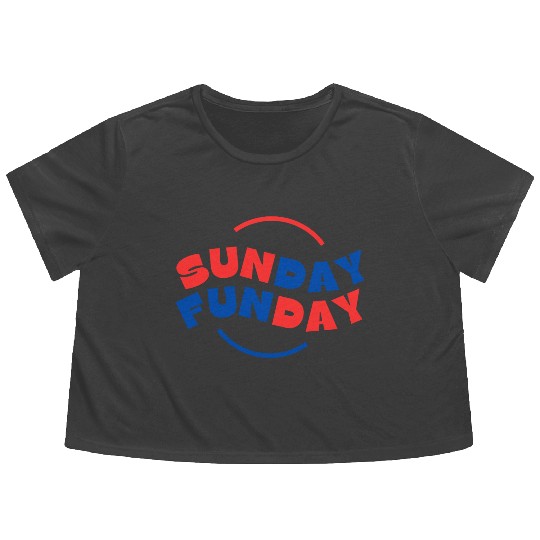 SundayfundayEnjoy Sunday | Fun & Stylish Design Flowy Cropped Tees