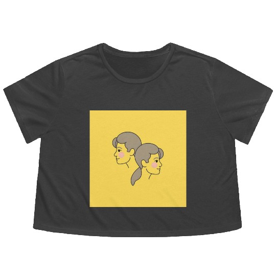 Serenity Star Signs - Gemini Flowy Cropped Tees