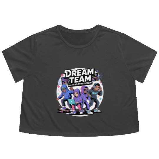Dream Team Vibes: Head Start Crew Edition Flowy Cropped Tees