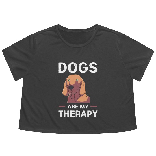 Therapy Dog Treatment Dog Lover Flowy Cropped Tees