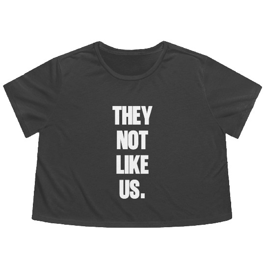 They not like us kendrick Funny Sarcasm, Offensive Flowy Cropped Tees