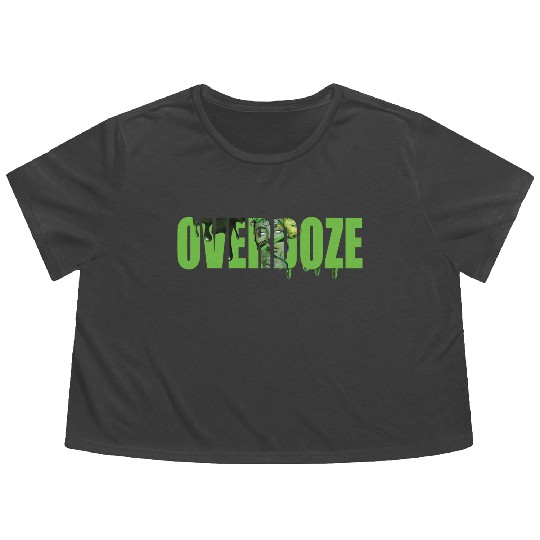 Overdose Thriller Art Print Flowy Cropped Tees