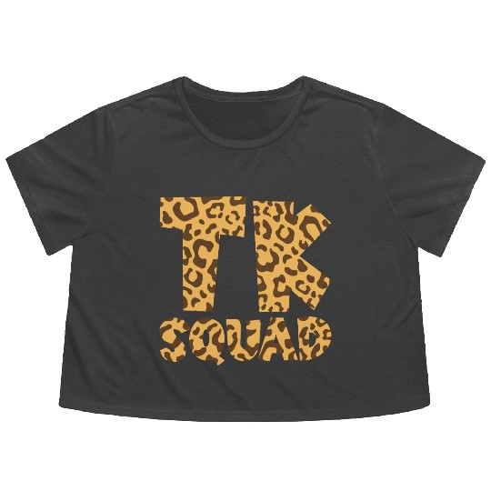 TK Squad Back To School Transitional Kindergarten Flowy Cropped Tees