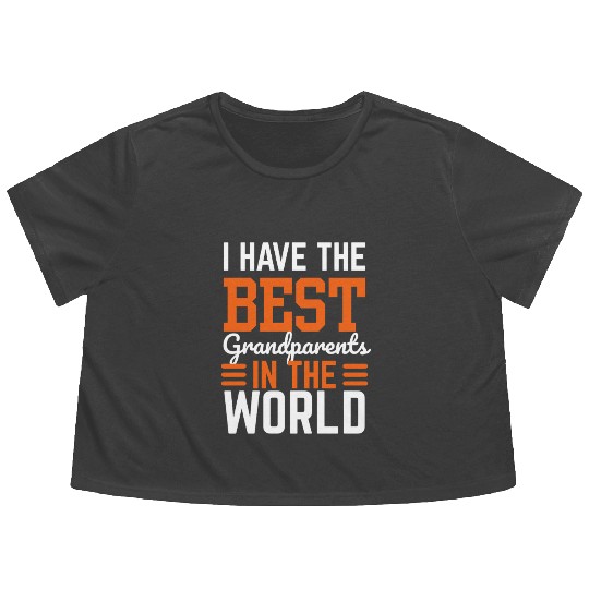National Grandparents Day, Best Grandparents Flowy Cropped Tees