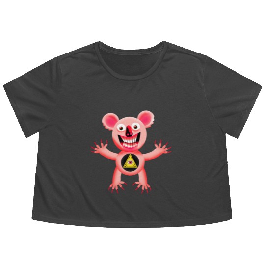 Masey the Wicked Koala Flowy Cropped Tees