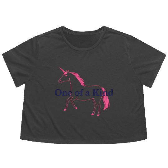 Celestial Unicorn One of a Kind Design Flowy Cropped Tees