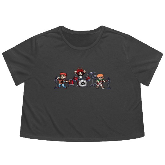 Scott Pilgrim Band Flowy Cropped Tees