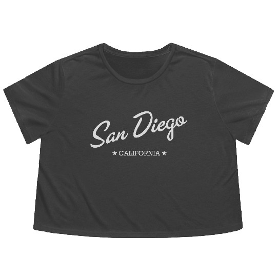 San Diego Flowy Cropped Tees