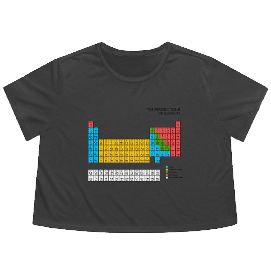 Periodic Table Flowy Cropped Tees
