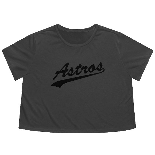 Astros Flowy Cropped Tees