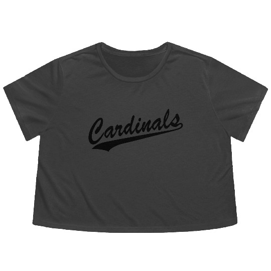 Cardinals Flowy Cropped Tees
