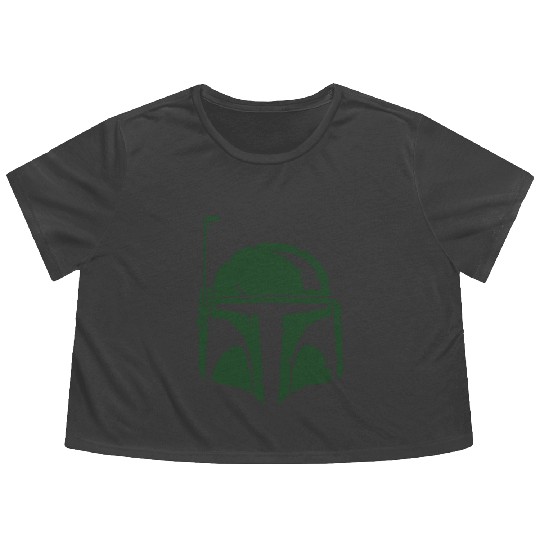 Boba Fett Helmet Worn Flowy Cropped Tees