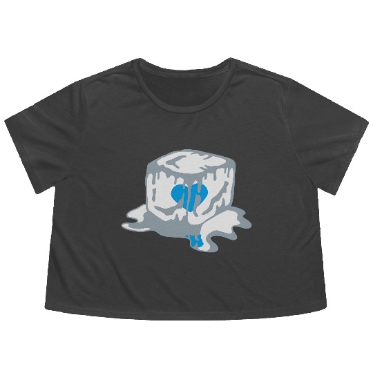 Ice Cube Heart Flowy Cropped Tees