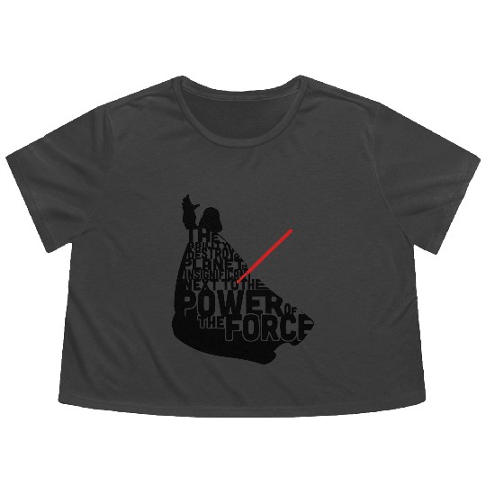 Darth Vader in quotes Flowy Cropped Tees
