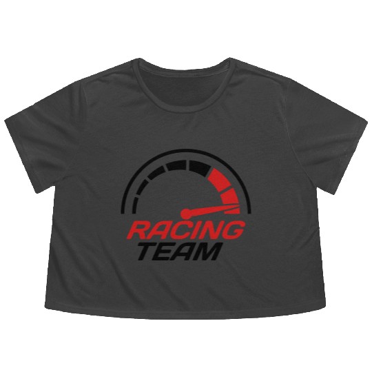 Racing team speedometer quick lawn Flowy Cropped Tees