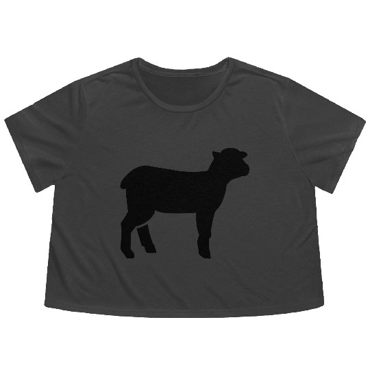 Lamb Flowy Cropped Tees