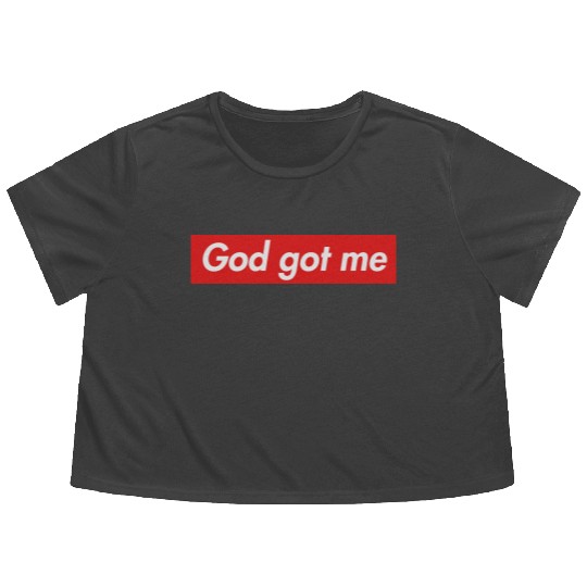 God got me Flowy Cropped Tees