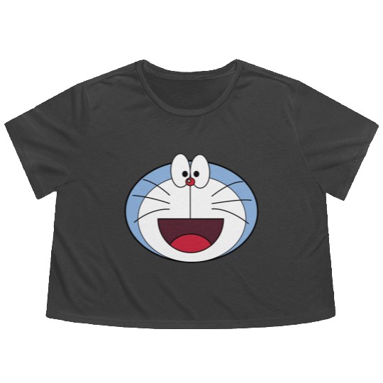 Doraemon Flowy Cropped Tees